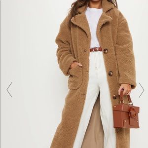 Long teddy coat